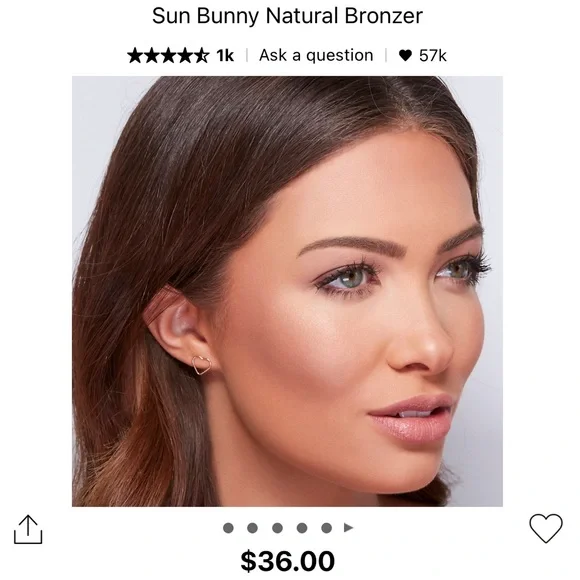 Too Faced Sun Bunny Bronzer - California Glow - Picture 3 of 5